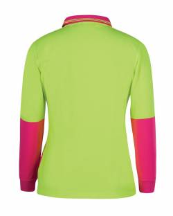 Ladies Comfort Polo, L/S Hi Vis